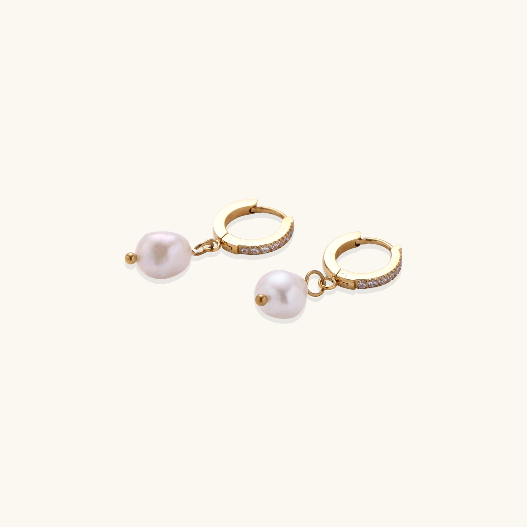 Pearl Drop Hoops.